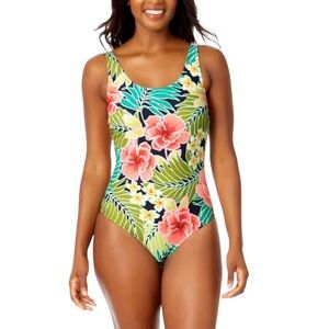 NEW Hurley Floral One Piece Swimsuit size Large